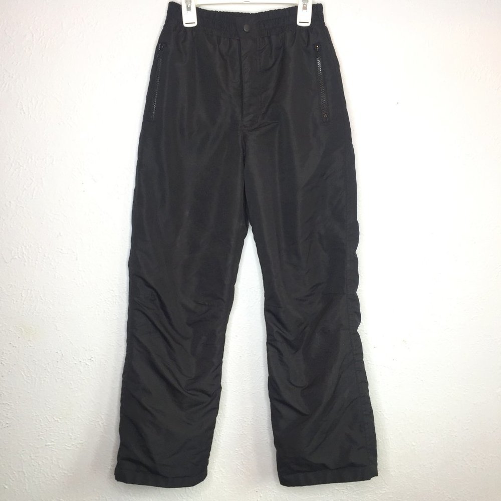 Sportcaster girl's M (10/12) black snow pants.